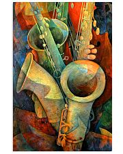 Saxophones and bass 11x17 Poster front