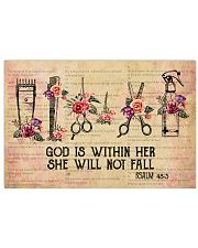 Hairdresser She Will Not Fall 17x11 Poster front