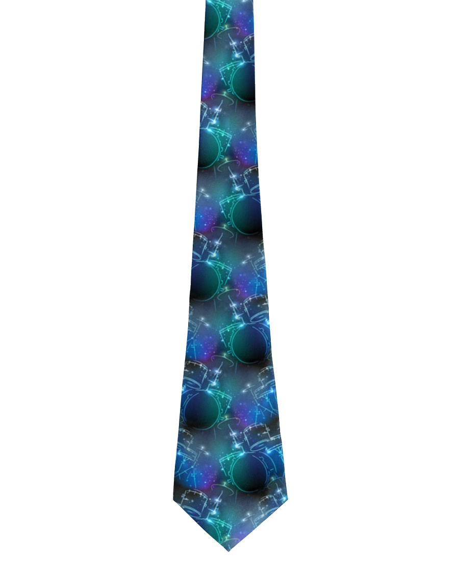 Drummer Drum neon set Tie