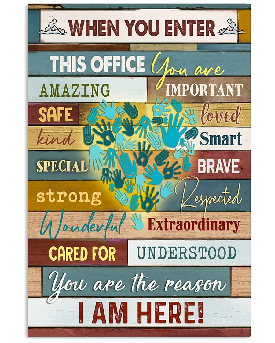 Massage Therapist When you enter this office 11x17 Poster