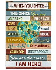 Massage Therapist When you enter this office 11x17 Poster front