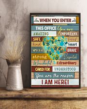 Massage Therapist When you enter this office 11x17 Poster lifestyle-poster-3