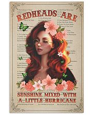 Redhead Is Sunshine Mixed With A Little Hurricane 11x17 Poster front