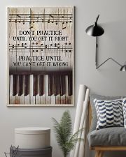 Piano Practice Until You Can't Get It Wrong 11x17 Poster lifestyle-poster-1