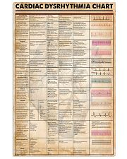 Paramedic Cardiac Dysrhythmia Chart 11x17 Poster front