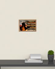 Firefighter make the fire inside 17x11 Poster poster-landscape-17x11-lifestyle-08