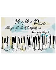 Piano Life Is Like A Piano 17x11 Poster front