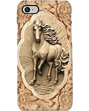 Horse Girl Horse And Flowers Wood Sculpture Art Phone Case i-phone-8-case