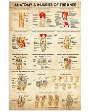 Physical Therapy Anatomy And Injuries Of The Knee 11x17 Poster front