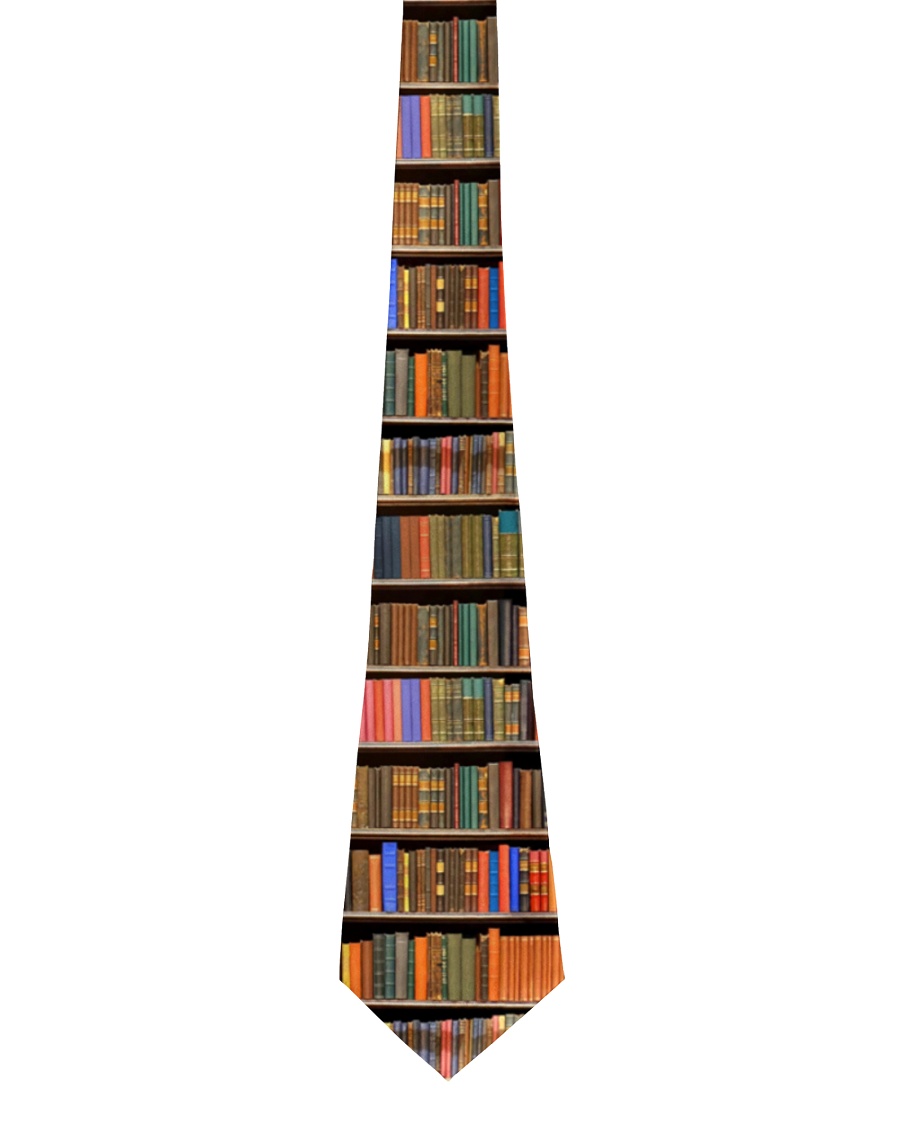 Librarian Bookshelves Tie