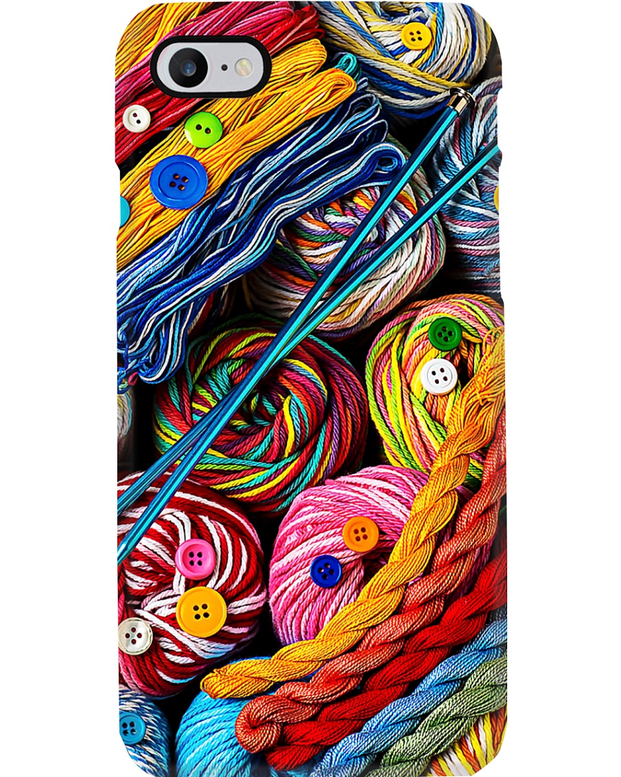 Crochet - Colorful yarns Phone Case