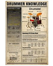 Drummer Knowledge 11x17 Poster front