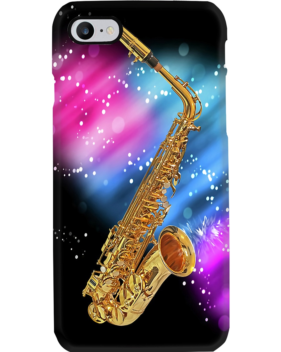 Saxophone on sparkle colors Phone Case