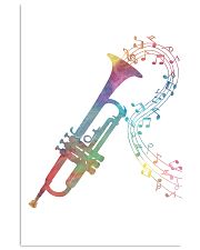 Watercolor Trumpet And Music Notes 11x17 Poster front