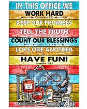 Nurse In this office we word hard 11x17 Poster front