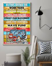 Nurse In this office we word hard 11x17 Poster lifestyle-poster-1