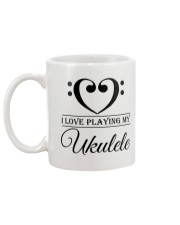 Clef Heart I Love Ukulele Mug back