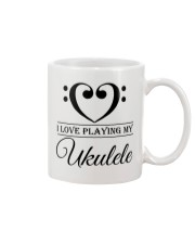 Clef Heart I Love Ukulele Mug front