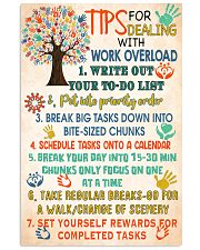 Social Worker Tips For Dealing With Work Overload 11x17 Poster front