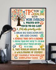 Social Worker Tips For Dealing With Work Overload 11x17 Poster lifestyle-poster-2