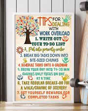 Social Worker Tips For Dealing With Work Overload 11x17 Poster lifestyle-poster-4