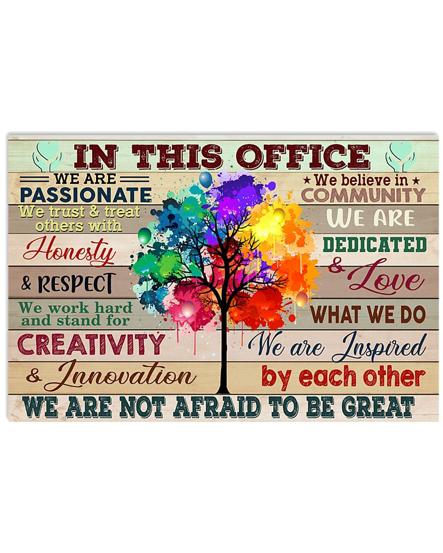 We Are Not Afraid To Be Great 17x11 Poster