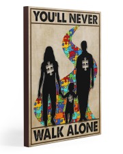 Autism You Never Walk Alone 20x30 Gallery Wrapped Canvas Prints thumbnail
