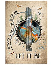 Let It Be Guitar Hippie 11x17 Poster front