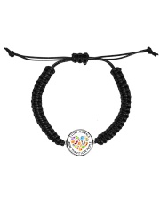 Vegan I love animals Cord Circle Bracelet thumbnail