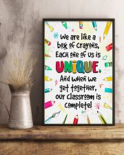 Unique Crayons Teacher 11x17 Poster lifestyle-poster-3