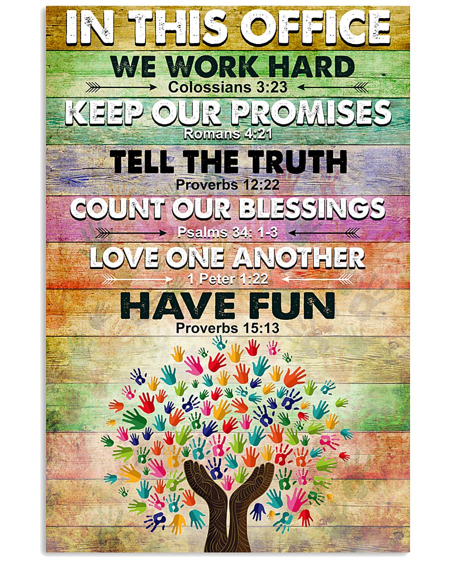 Occupational Therapist In This Office We Work Hard 11x17 Poster