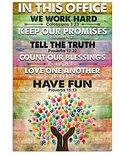 Occupational Therapist In This Office We Work Hard 11x17 Poster front