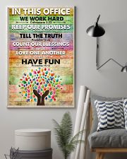 Occupational Therapist In This Office We Work Hard 11x17 Poster lifestyle-poster-1