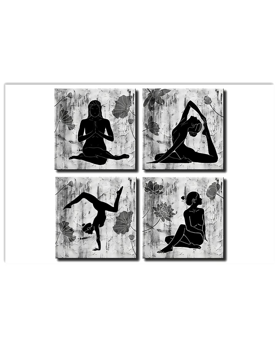 Yoga Practitioners 17x11 Poster