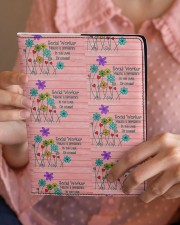 Social Worker Gift Medium - Leather Notebook aos-medium-leather-notebook-lifestyle-front-08