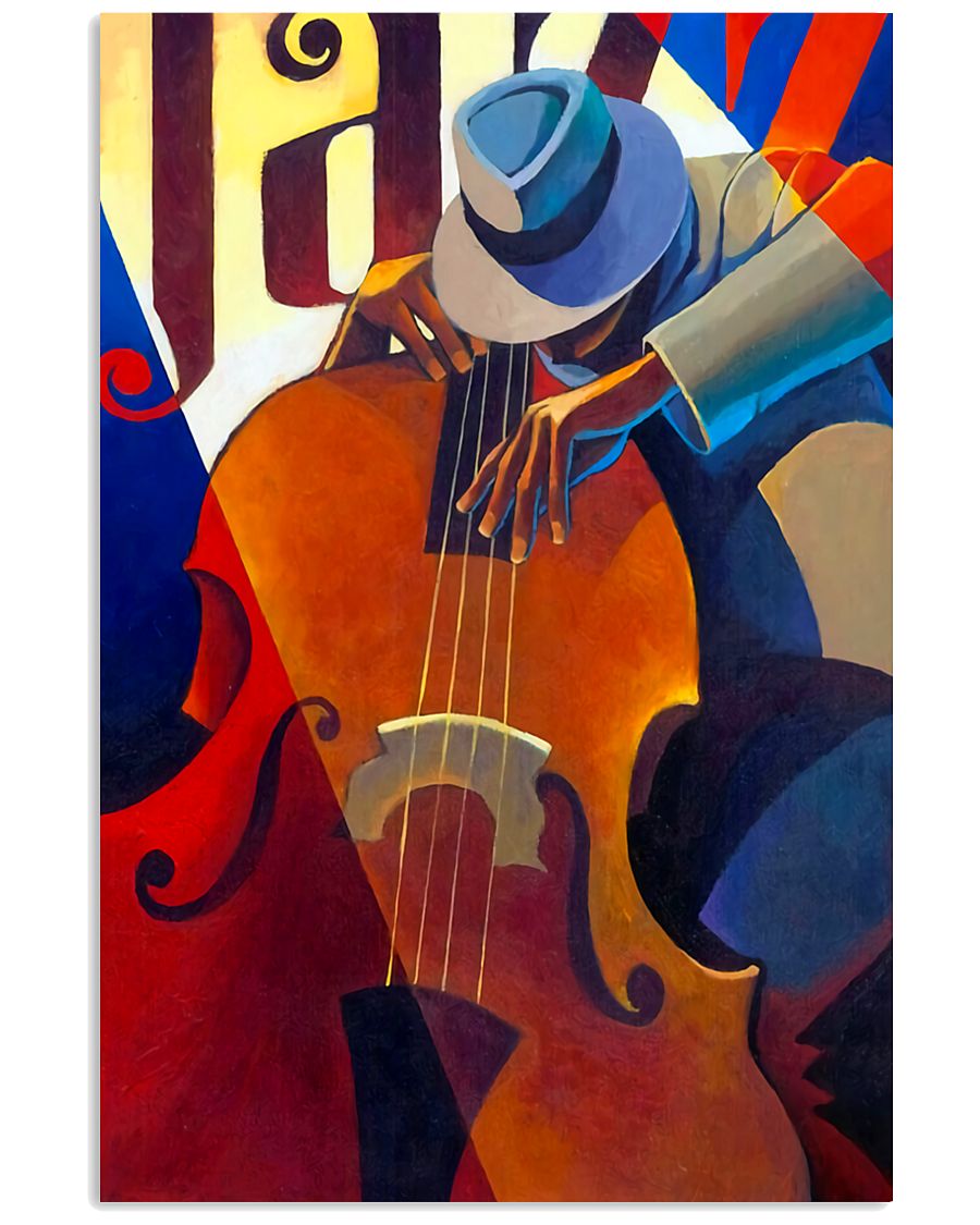 Contrabass Man Art 11x17 Poster