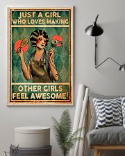 Hairdresser Girl Loves Making Other Awesome 11x17 Poster lifestyle-poster-1