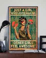 Hairdresser Girl Loves Making Other Awesome 11x17 Poster lifestyle-poster-2