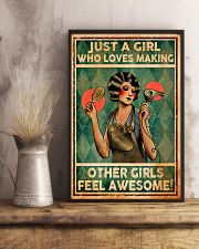 Hairdresser Girl Loves Making Other Awesome 11x17 Poster lifestyle-poster-3