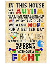 Autism Awareness In this house We do Autism Poster 24x36 Poster front