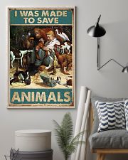 Veterinarian I Was Made To Save Animals 11x17 Poster lifestyle-poster-1