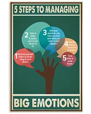 Social Worker 5 Steps To Managing Big Emotions 11x17 Poster front