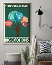 Social Worker 5 Steps To Managing Big Emotions 11x17 Poster lifestyle-poster-1