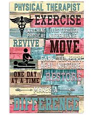 Physical Therapist Exercise Makes A Difference 11x17 Poster front