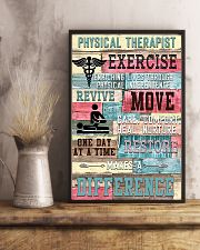 Physical Therapist Exercise Makes A Difference 11x17 Poster lifestyle-poster-3