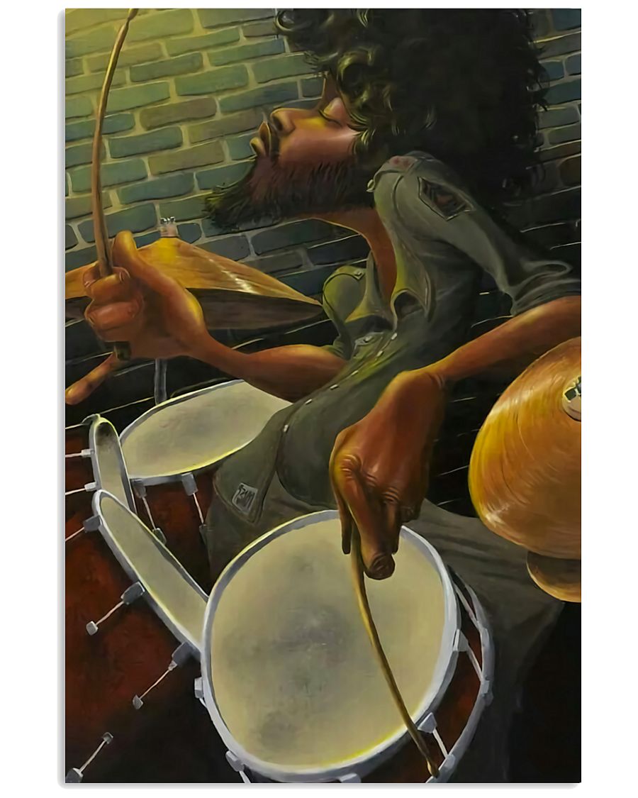 Drummer Man Art 11x17 Poster