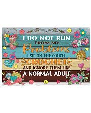 Crochet and Knitting I Sit On The Couch Crochet 17x11 Poster front