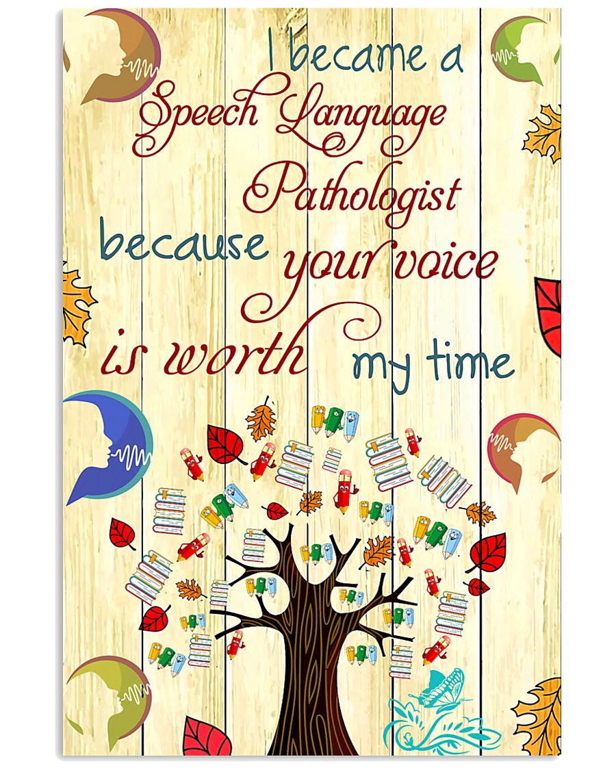 SLP Your Voice Is Worth 11x17 Poster