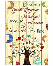 SLP Your Voice Is Worth 11x17 Poster front