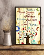 SLP Your Voice Is Worth 11x17 Poster lifestyle-poster-3